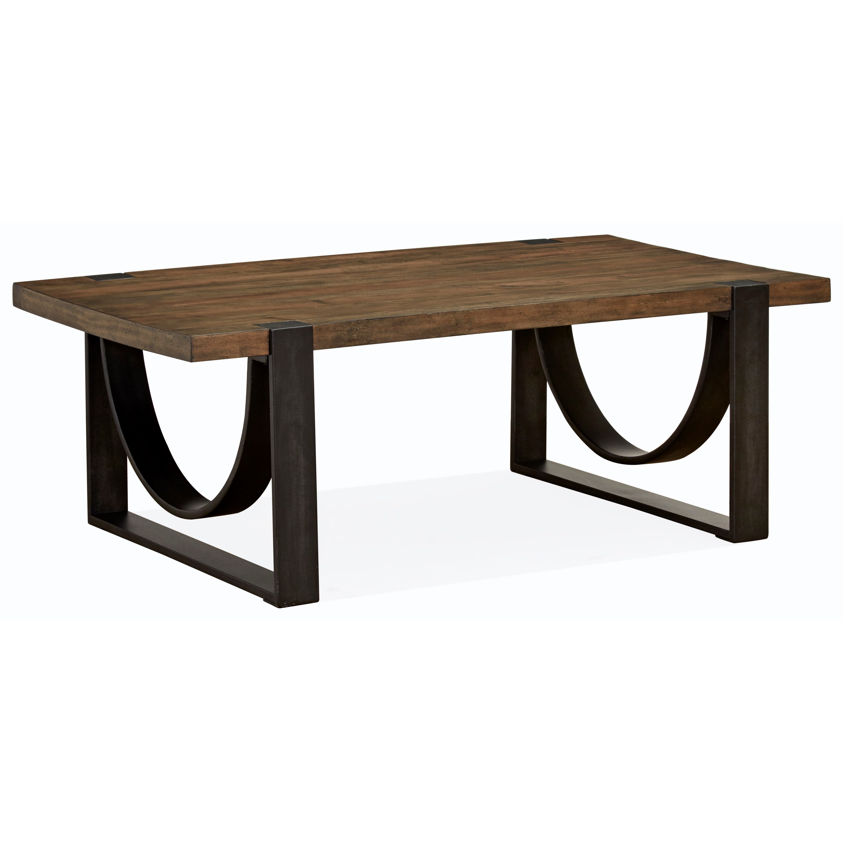Magnussen Home Bowden MAT171024 Rustic Rectangular Cocktail Table of